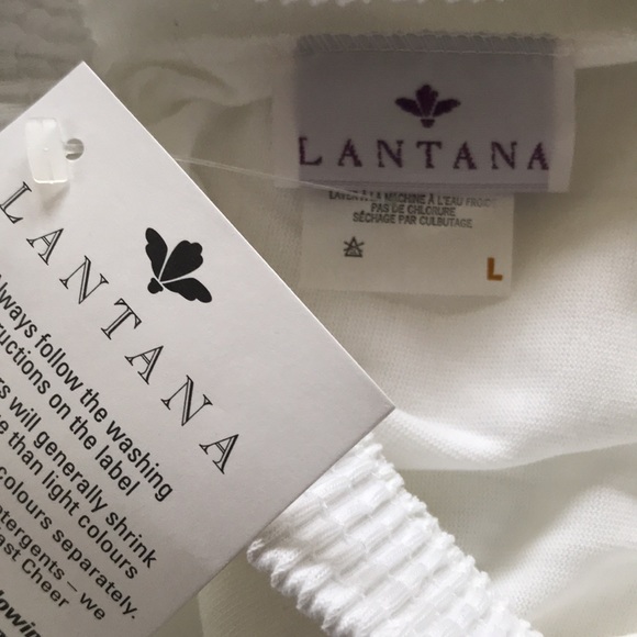 NWT Lantana White Shorts, Large - Picture 2 of 3